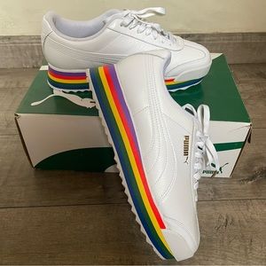 PUMA Roma Amor Rainbow Sneakers - Leather - NIB 🌈 Retro Style